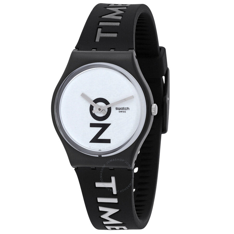 Swatch Always There Quartz White Dial Unisex Watch GB328 - The Watches Men & Co
