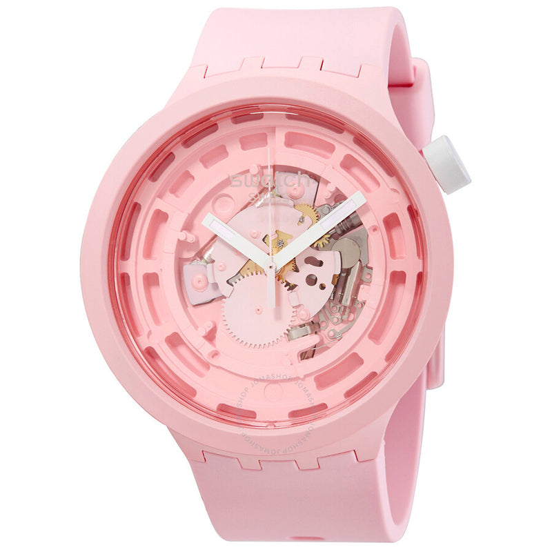 Swatch Bioceramic C-Pink Quartz Unisex Watch SB03P100 - The Watches Men & Co