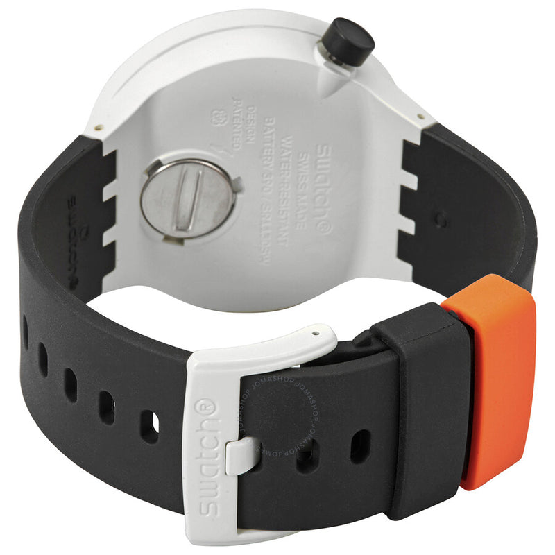 Swatch Bioceramic Orack Quartz Orange Skeleton Dial Watch SB03M104 - The Watches Men & Co #3