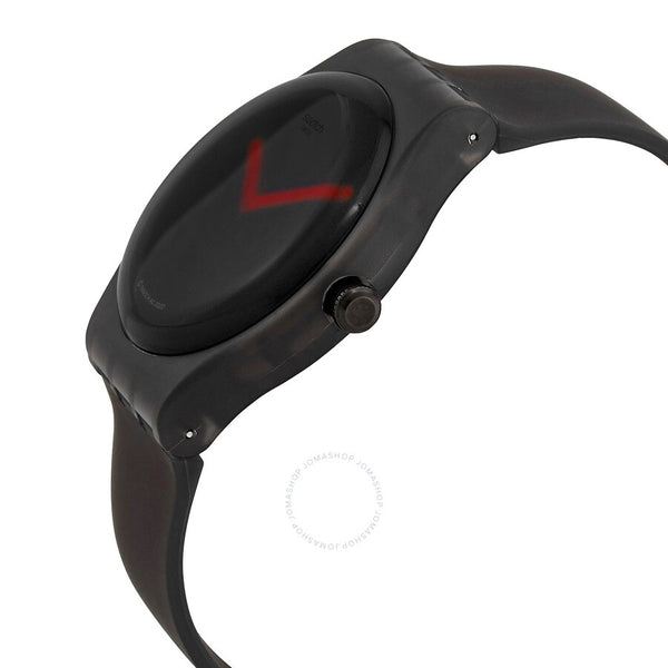 Swatch Black Blur Quartz Transparent Dial Men's Watch SUOB183 - The Watches Men & Co #2