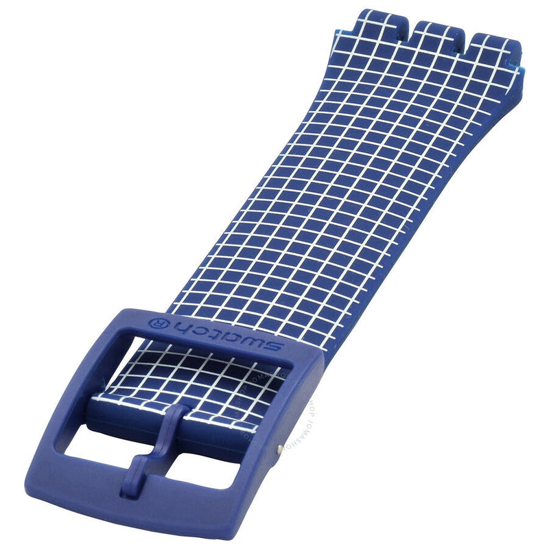 Swatch Blue & White Silicone Strap 12H - The Watches Men & Co