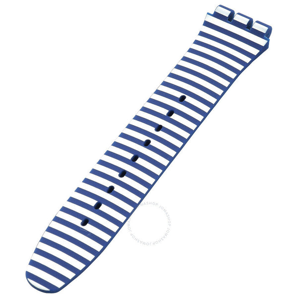 Swatch Blue & White Silicone Strap 6H - The Watches Men & Co