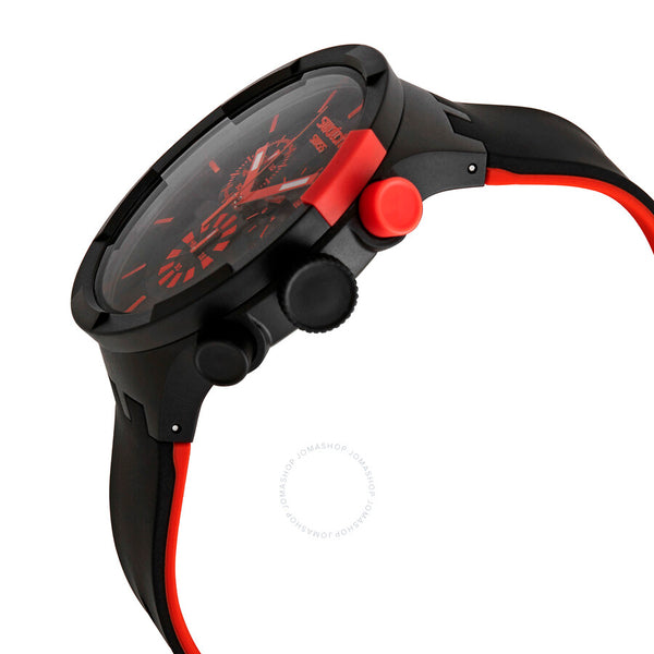 Swatch Checkpoint Red Chronograph Quartz Unisex Watch SB02B402 - The Watches Men & Co #2