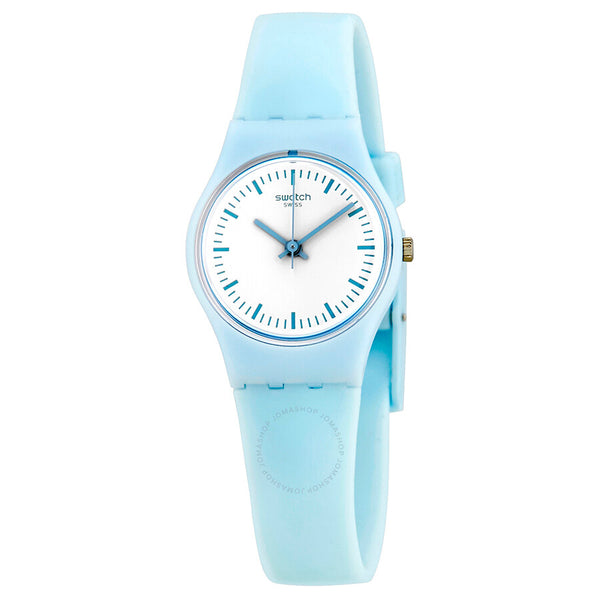 Swatch Clearsky White Dial Ladies Watch LL119 - The Watches Men & Co