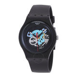 Swatch Core Black Lacquered Quartz Black Dial Men's Watch SO29B107 - The Watches Men & Co