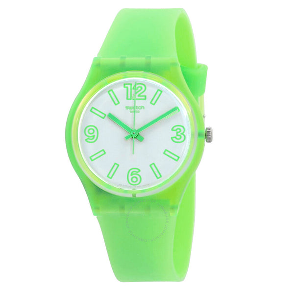 Swatch Electric Frog Quartz White Dial Unisex Watch GG226 - The Watches Men & Co