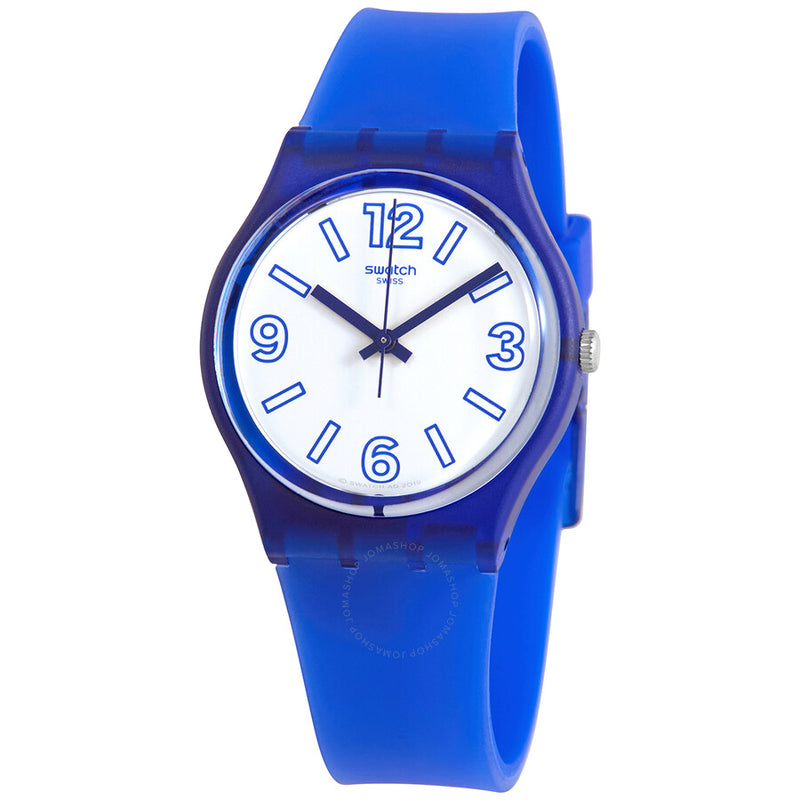 Swatch Electric Shark Quartz White Dial Unisex Watch GN268 - The Watches Men & Co