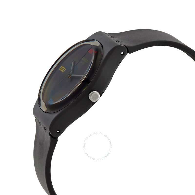 Swatch Essentials DB2L Quartz Black Dial Unisex Watch SO28B102 - The Watches Men & Co #2