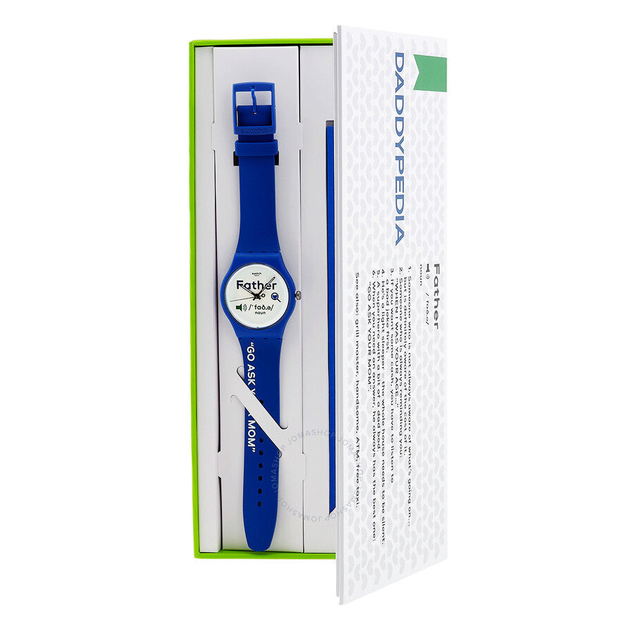 Swatch Fathers Day Quartz White Dial Men's Watch SO29Z704 - The Watches Men & Co #4