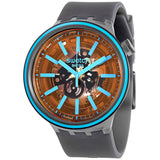 Swatch Fire Taste Quartz Black Skeleton Dial Watch SO27B112 - The Watches Men & Co