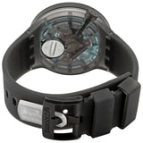 Swatch Fire Taste Quartz Black Skeleton Dial Watch SO27B112 - The Watches Men & Co #3