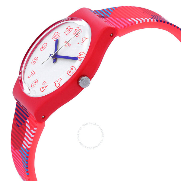 Swatch Heart Lots Quartz White Dial Ladies Watch GR182 - The Watches Men & Co #2