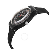 Swatch INTERCYDERAL Quartz Black Dial Men's Watch SUOB178 - The Watches Men & Co #2