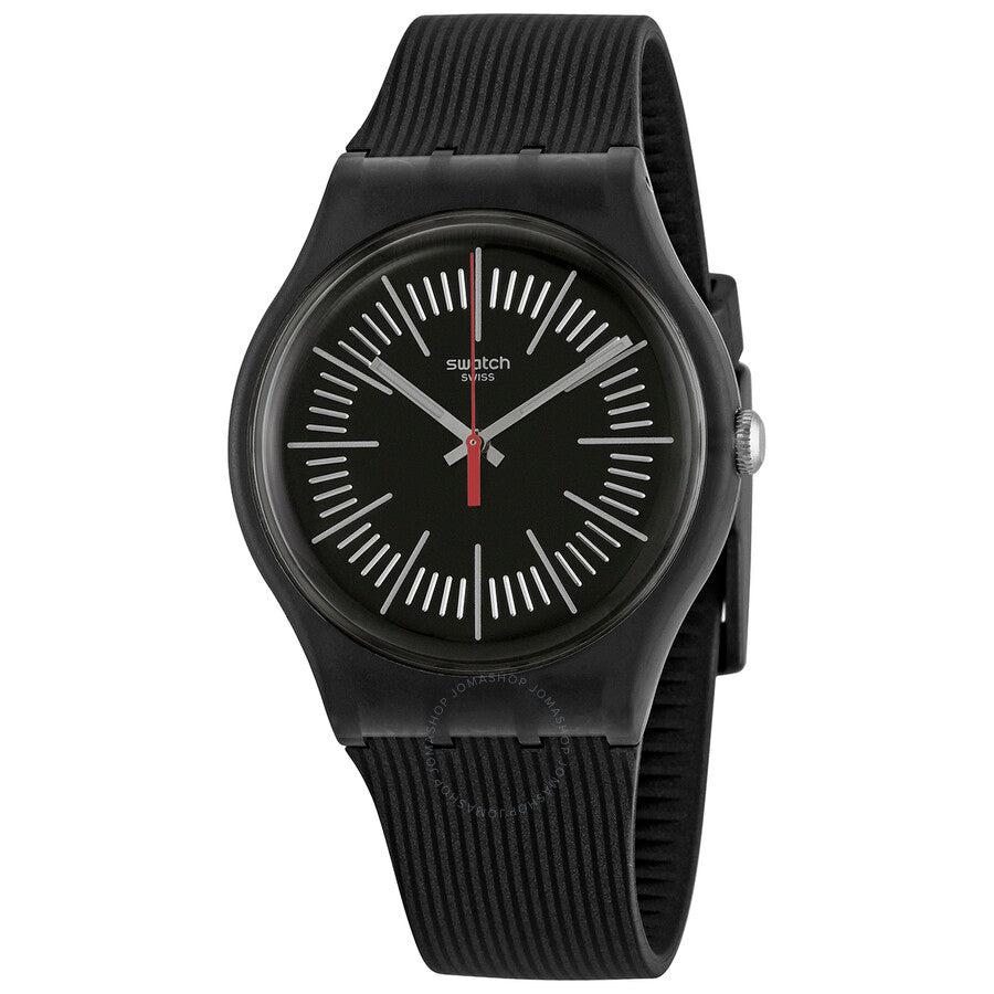 Swatch INTERCYDERAL Quartz Black Dial Men's Watch SUOB178 - The Watches Men & Co