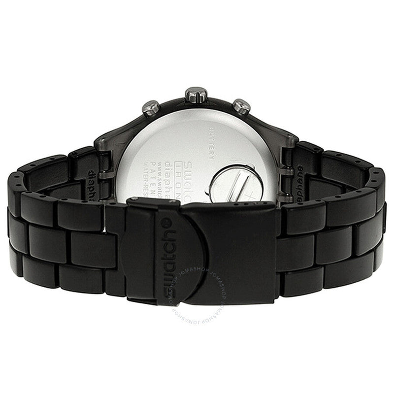 Swatch Irony Diaphane Full Blooded Stoneheart Silver Black Dial Chronograph Unisex Watch SVCM4009AG - The Watches Men & Co #3