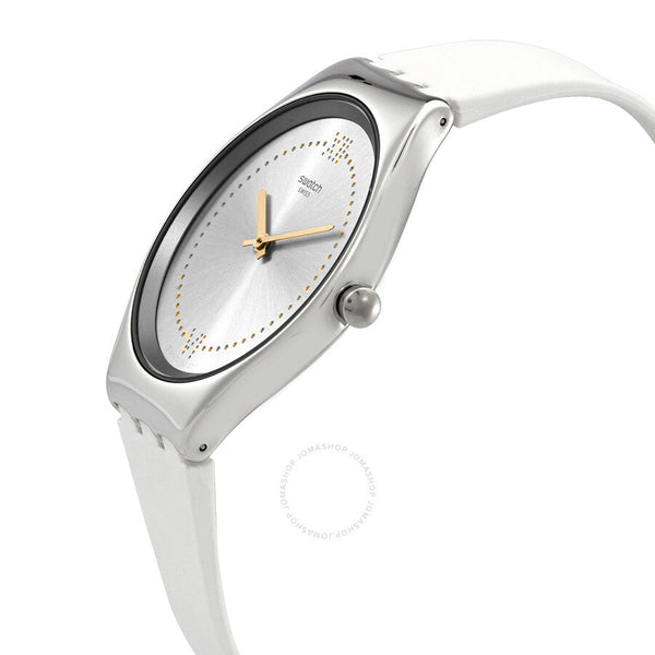 Swatch Irony Skindoree Quartz Silver Dial Ladies Watch SYXS108 - The Watches Men & Co #2