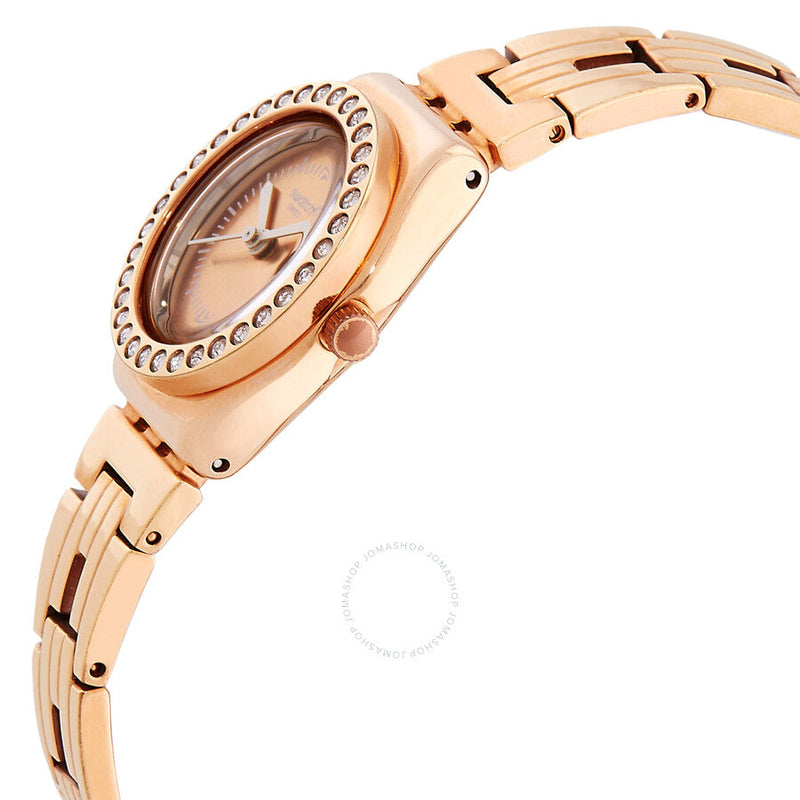 Swatch Kiroyal Quartz Rose Gold Dial Ladies Watch YSG154G - The Watches Men & Co #2