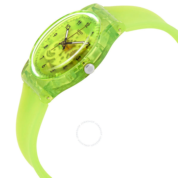 Swatch Lemon Flavour Quartz Green Transparent  Dial Unisex Watch GG227 - The Watches Men & Co #2