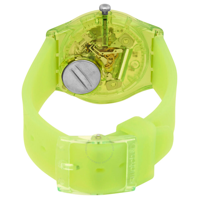 Swatch Lemon Flavour Quartz Green Transparent  Dial Unisex Watch GG227 - The Watches Men & Co #3