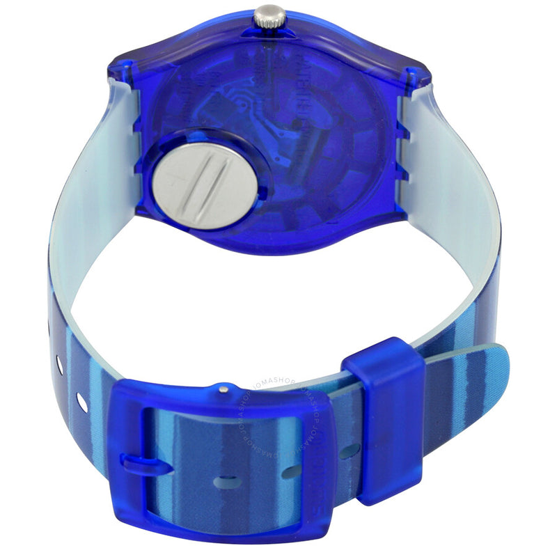 Swatch Linajola Blue Dial Blue Plastic Unisex Watch GN237 - The Watches Men & Co #3