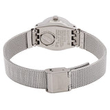 Swatch Meche Rose Quartz Crystal Silver Dial Ladies Watch YSS319M - The Watches Men & Co #3