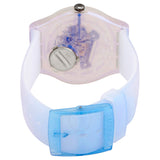 Swatch Monthly Drops Flowerscreen Quartz Blue Skeleton Dial Ladies Watch SUOK154 - The Watches Men & Co #3