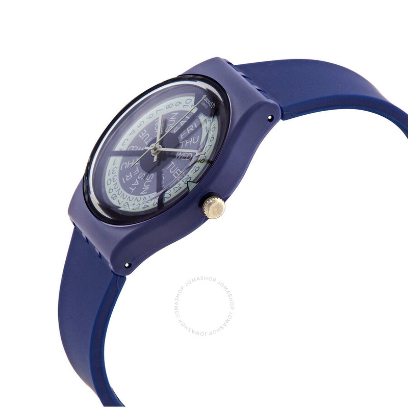 Swatch Monthly Drops Quartz Blue Dial Unisex Watch GN727 - The Watches Men & Co #2