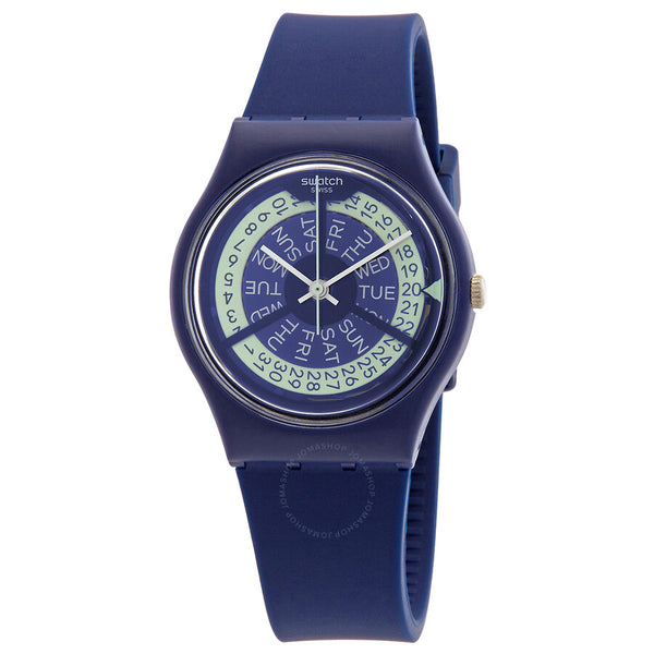 Swatch Monthly Drops Quartz Blue Dial Unisex Watch GN727 - The Watches Men & Co