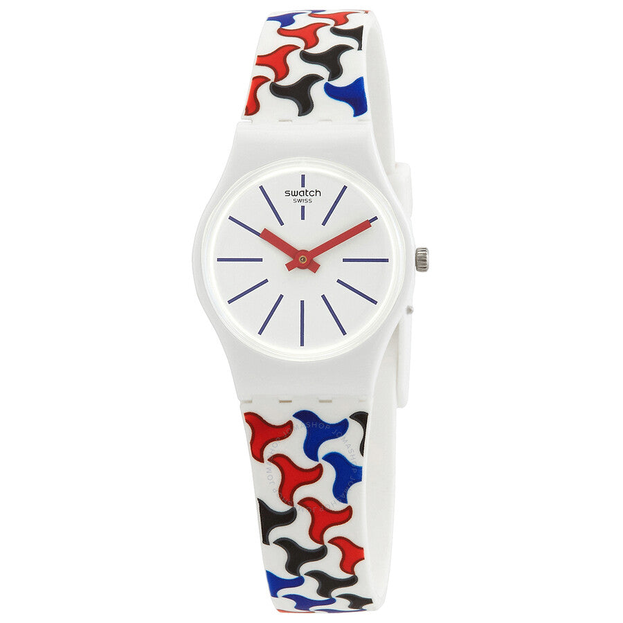 Swatch Pattu Quartz White Dial Ladies Watch LW156 - The Watches Men & Co