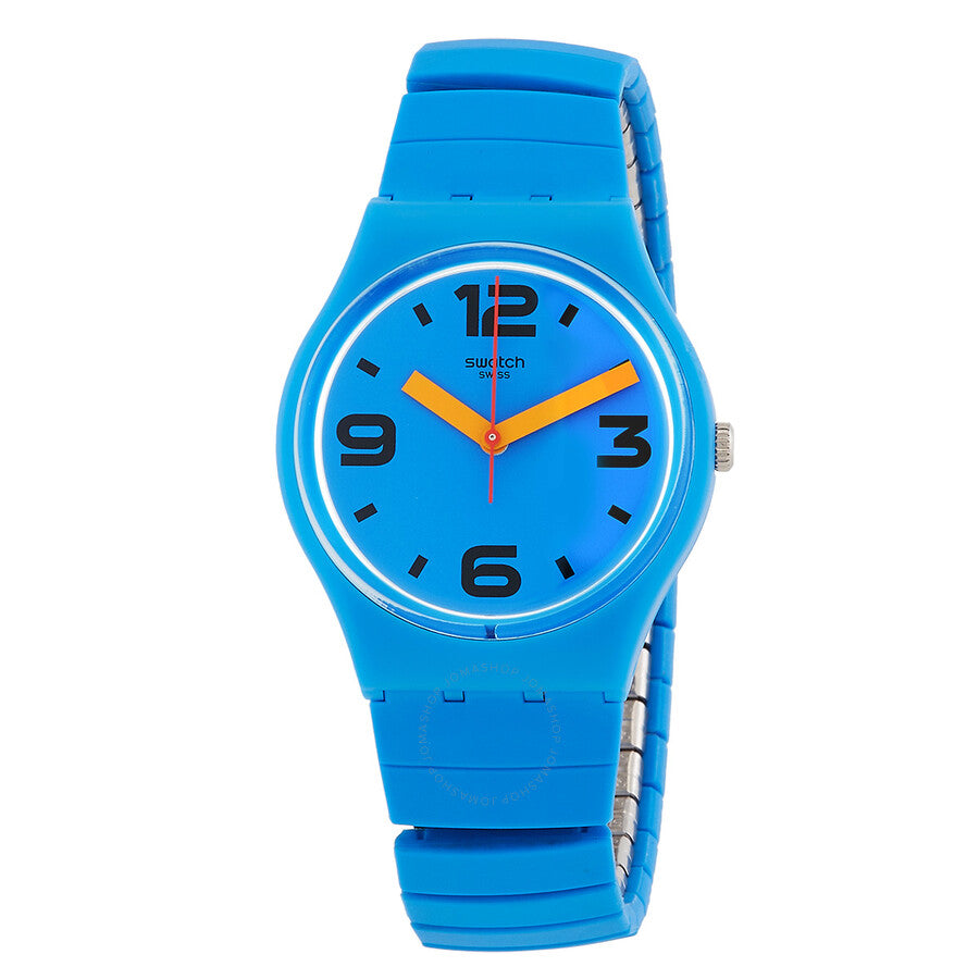 Swatch Pepeblu Quartz Blue Dial Ladies Watch GN251A - The Watches Men & Co