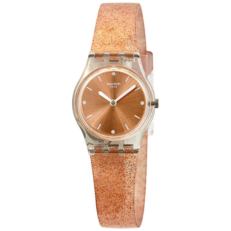 Swatch Pinkindescent Too Rose Gold Dial Ladies Watch LK354D - The Watches Men & Co