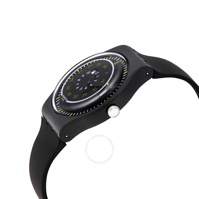 Swatch Piu Nero Quartz Black Dial Men's Watch SUOB157 - The Watches Men & Co #2