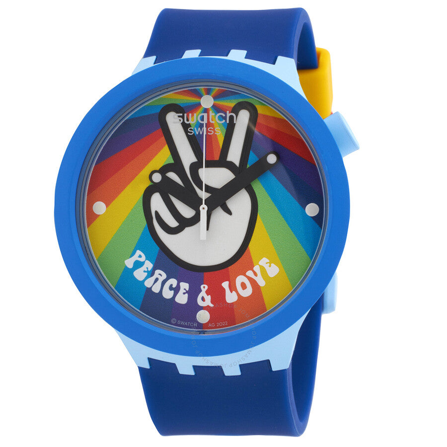 Swatch Pride Peace Hand Love Quartz Men's Watch SB03N105 - The Watches Men & Co