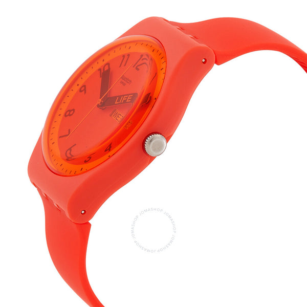 Swatch Pride Quartz Red Dial Unisex Watch SO29R705 - The Watches Men & Co #2