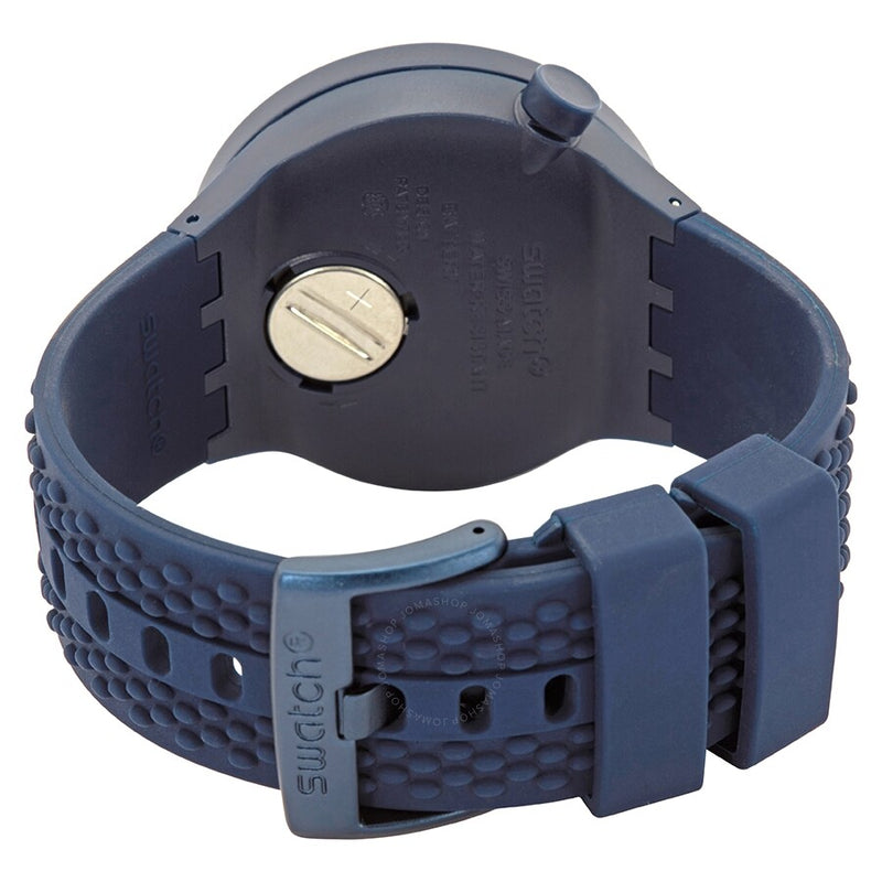 Swatch Quartz Blue Dial Blue Silicone Watch SO27N100 - The Watches Men & Co #3