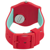 Swatch Rossofino Quartz Red Dial Unisex Watch GR170 - The Watches Men & Co #3