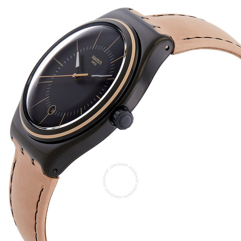 Swatch Sand Storm III Quartz Black Dial Watch YWB400 - The Watches Men & Co #2