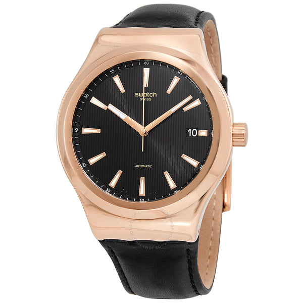 Swatch Sistem Rosee Automatic Black Dial Unisex Watch YIG400 - The Watches Men & Co