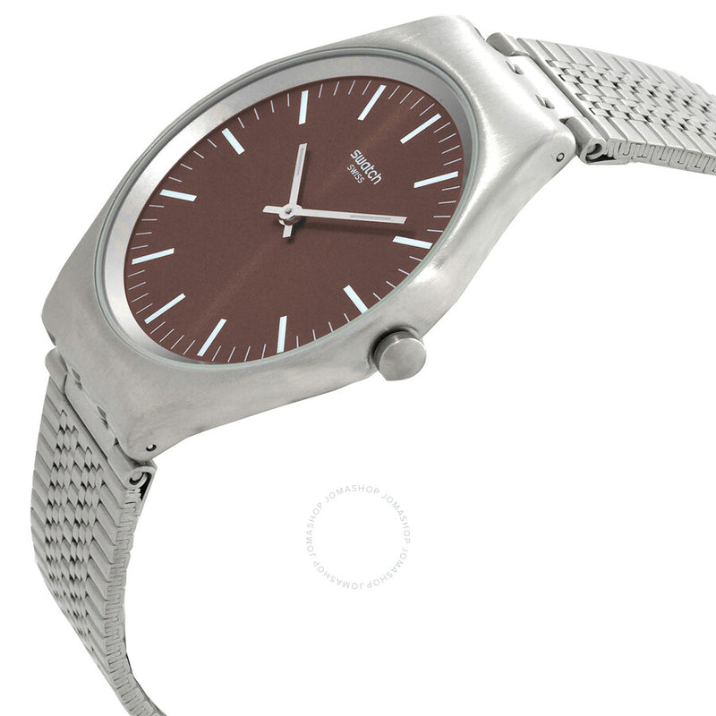Swatch Skinboot Quartz Brown Dial Watch SYXS112GG - The Watches Men & Co #2