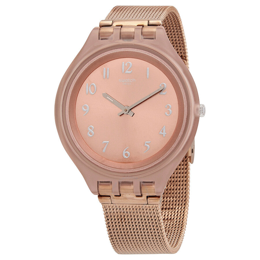 Swatch Skinchic Quartz Pink Dial Ladies Watch SVUP100M - The Watches Men & Co