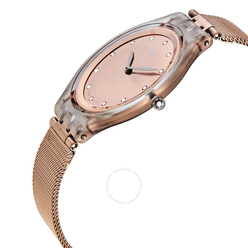 Swatch Skinelli Quartz Rose Dial Ladies Watch SVUK102M - The Watches Men & Co #2