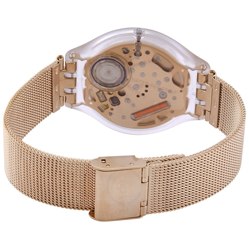 Swatch Skinelli Quartz Rose Dial Ladies Watch SVUK102M - The Watches Men & Co #3