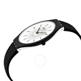 Swatch Skinnoir White Dial Unisex Watch SVUB100 - The Watches Men & Co #2