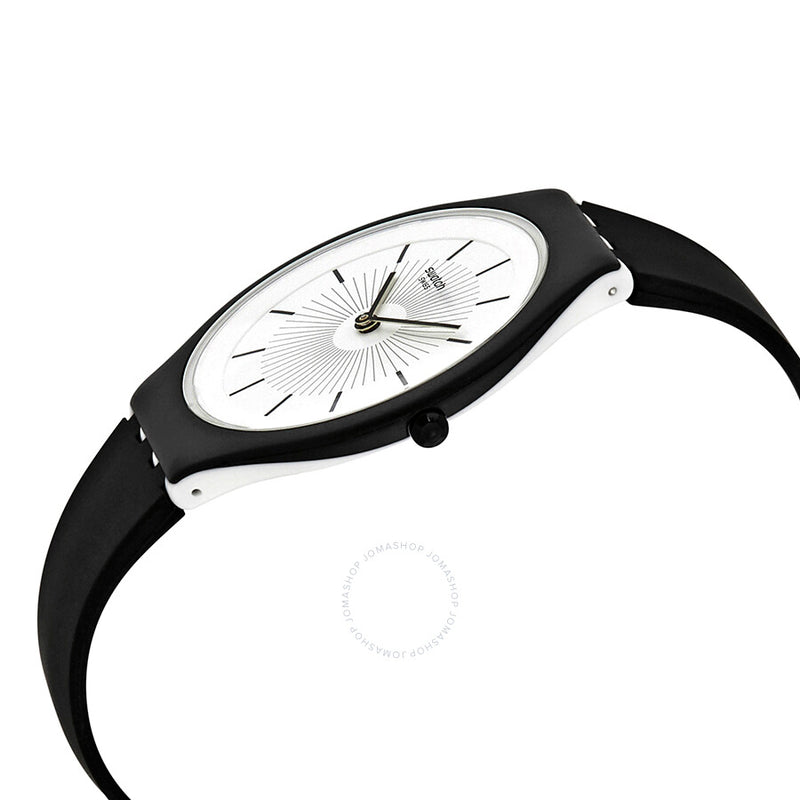Swatch Skinnoir White Dial Unisex Watch SVUB100 - The Watches Men & Co #2