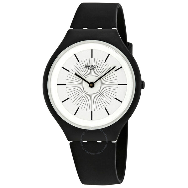 Swatch Skinnoir White Dial Unisex Watch SVUB100 - The Watches Men & Co