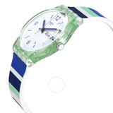 Swatch Sky Zebra Quartz White Dial Watch GG711 - The Watches Men & Co #2