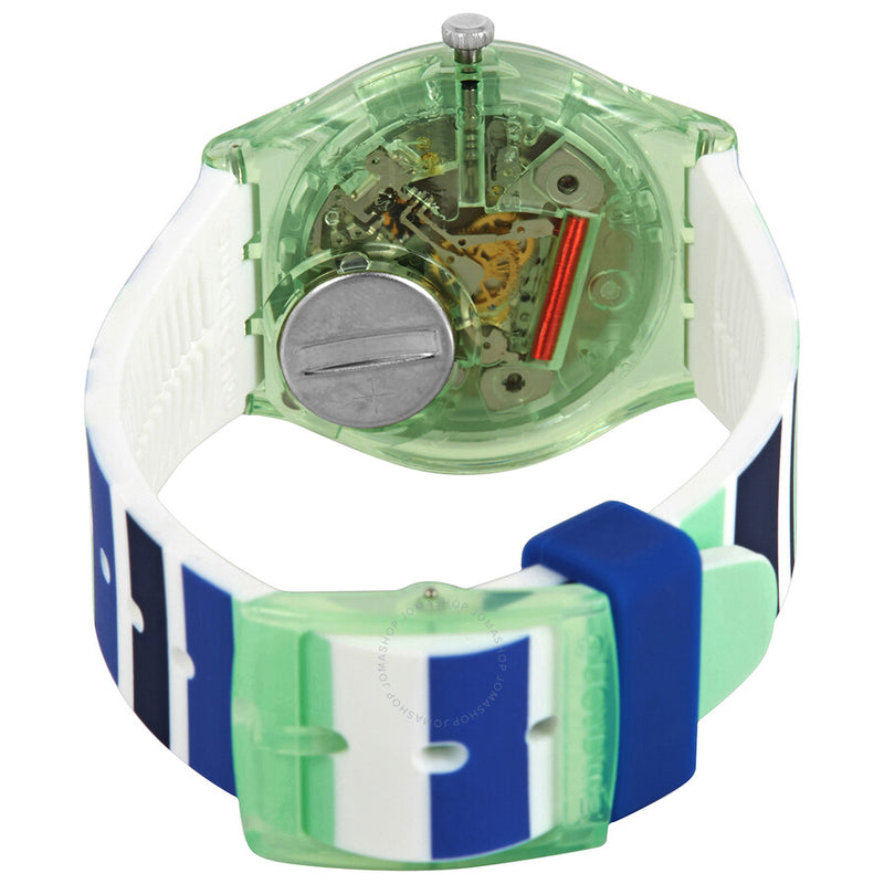 Swatch Sky Zebra Quartz White Dial Watch GG711 - The Watches Men & Co #3