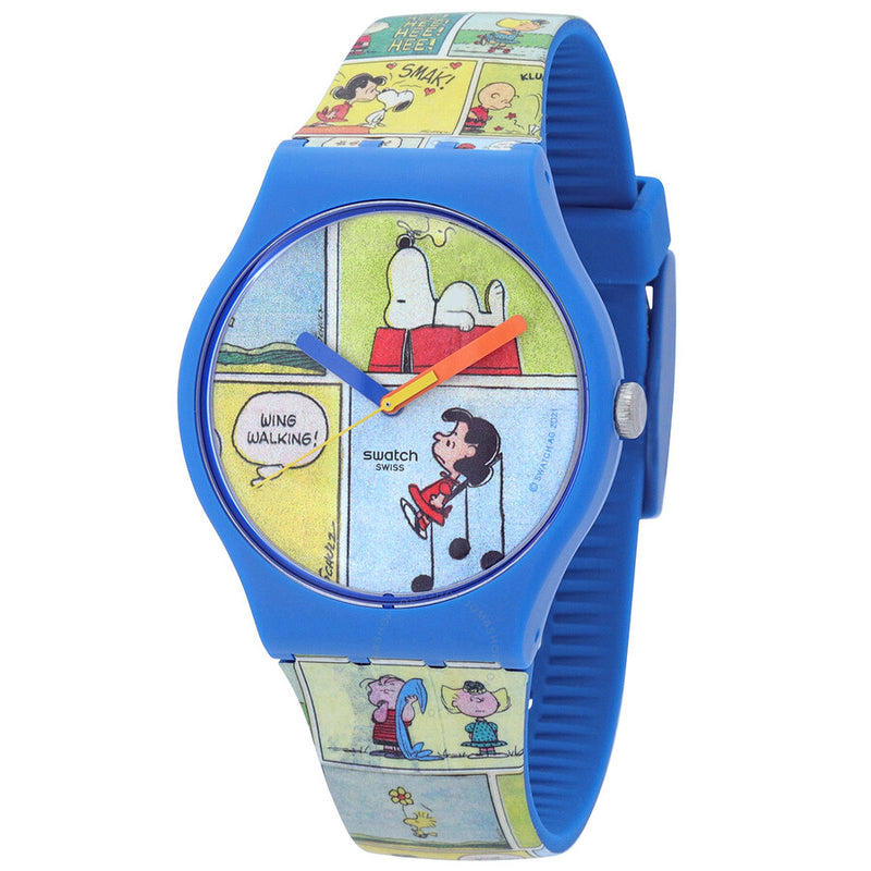 Swatch Smak X Peanuts Quartz Unisex Watch SO29Z108 - The Watches Men & Co