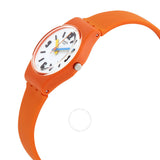 Swatch Sorange Quartz White Dial Ladies Watch LO114 - The Watches Men & Co #2