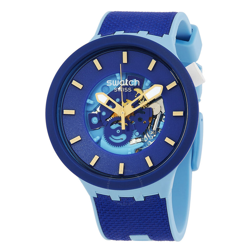 Swatch The January Collection Quartz Blue Dial Men's Watch SB05N105 - The Watches Men & Co